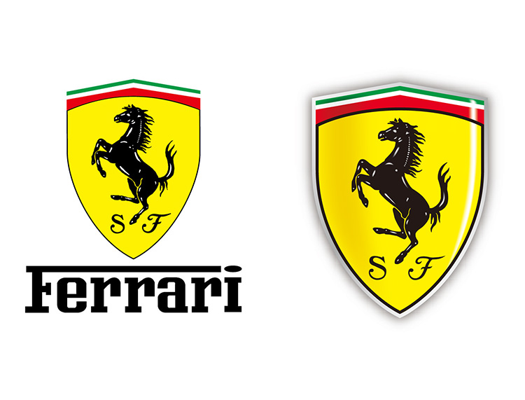 Ferrari法拉利汽车标志矢量图