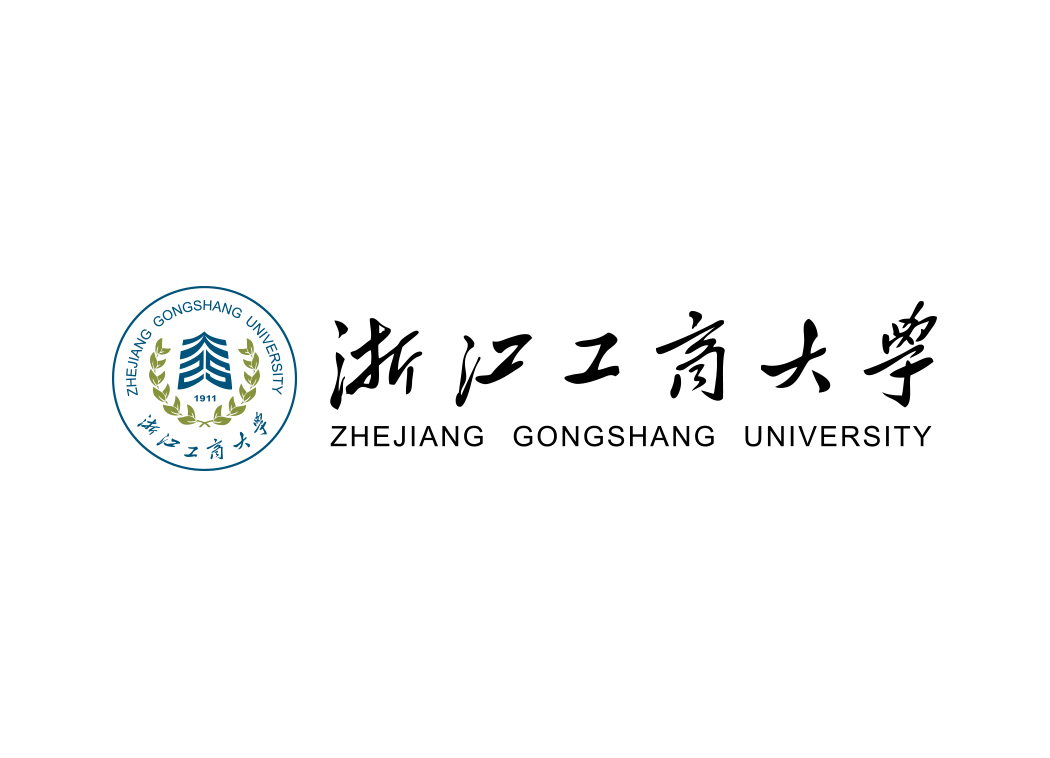 浙江工商大学校徽标志矢量图