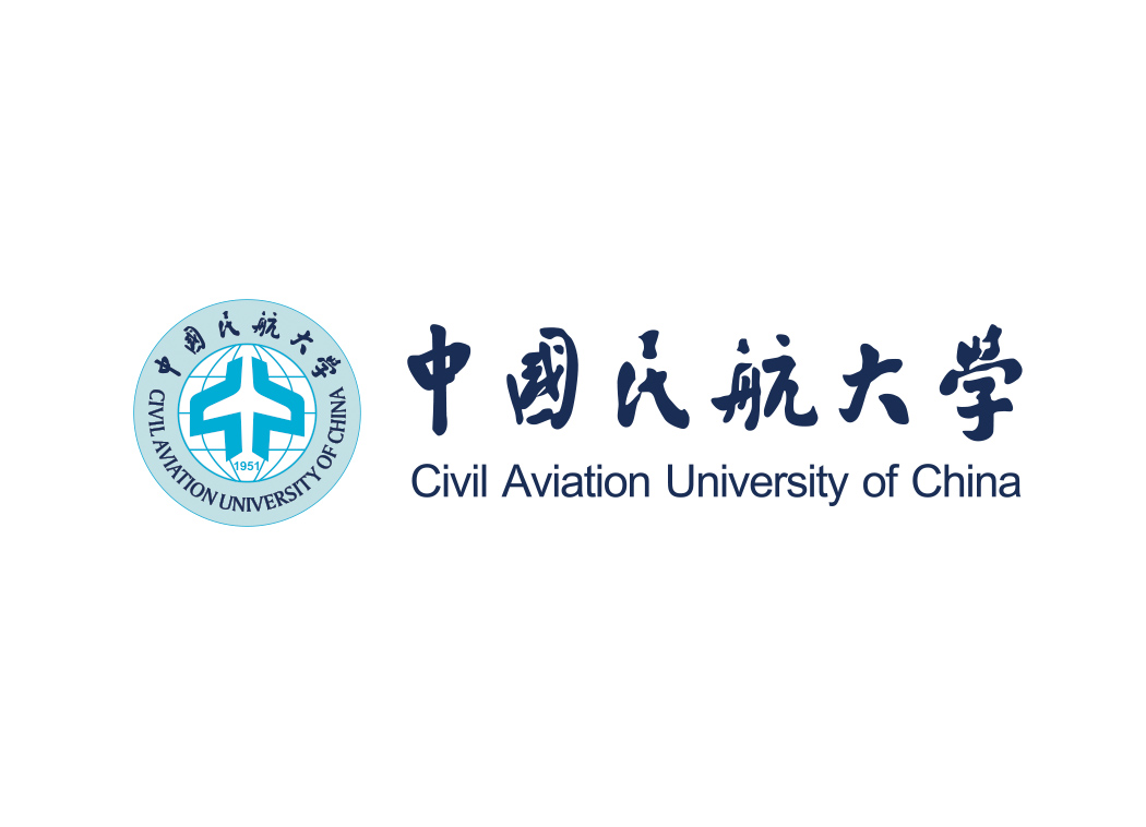 中国民航大学校徽标志矢量图