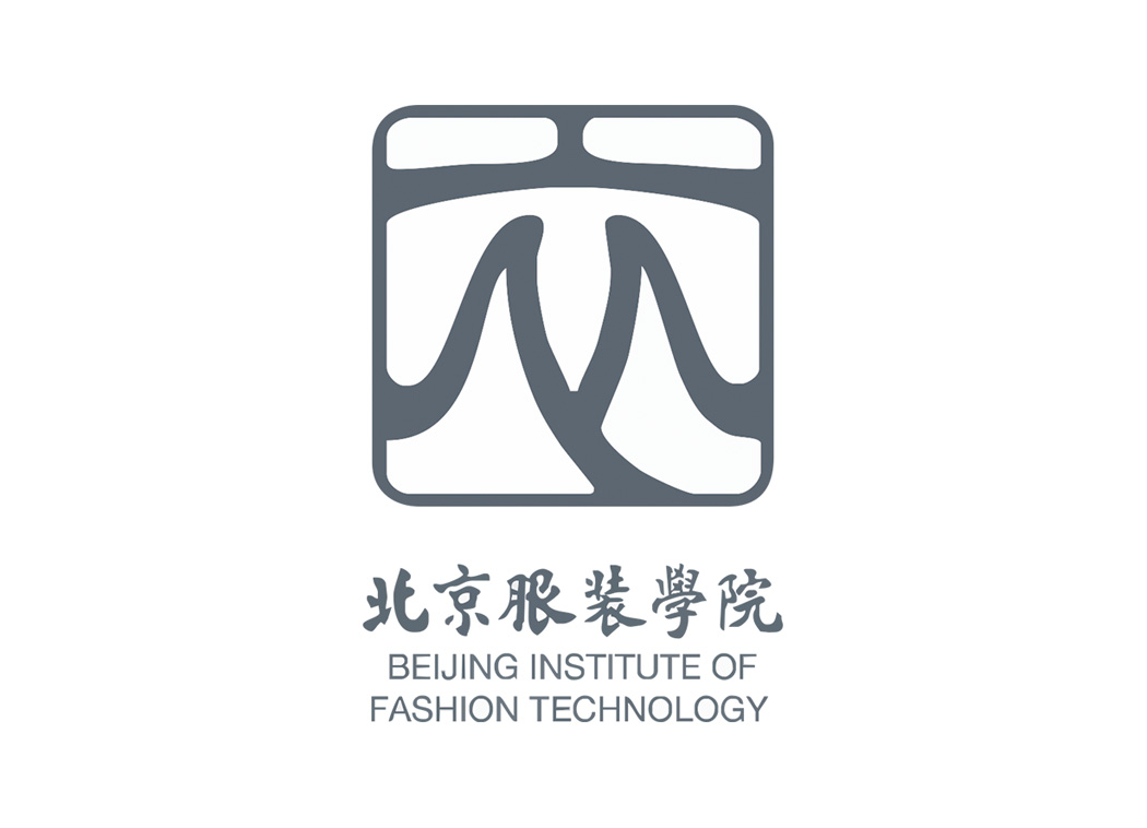北京服装学院校徽标志矢量图