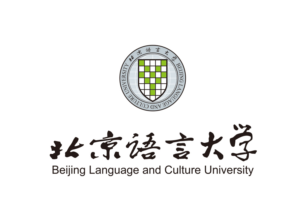 北京语言大学校徽标志矢量图