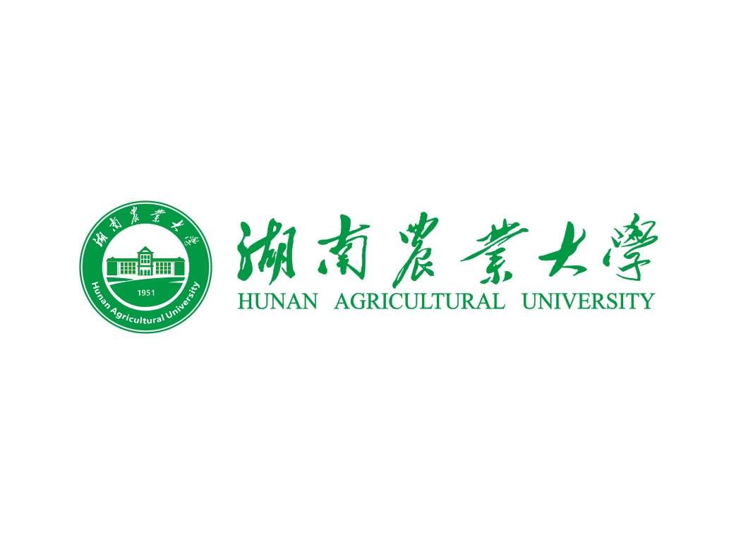 湖南农业大学校徽标志矢量图