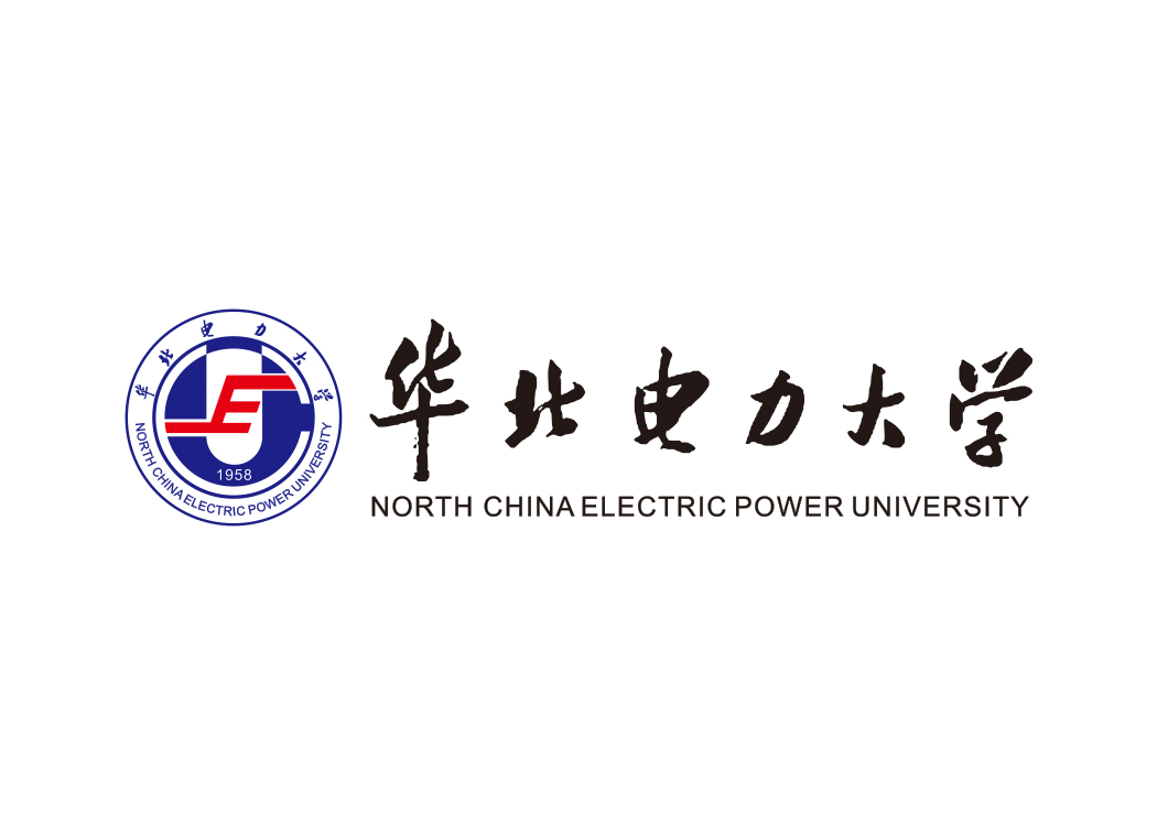 华北电力大学校徽标志矢量图