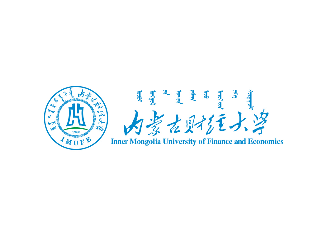内蒙古财经大学校徽标志矢量图