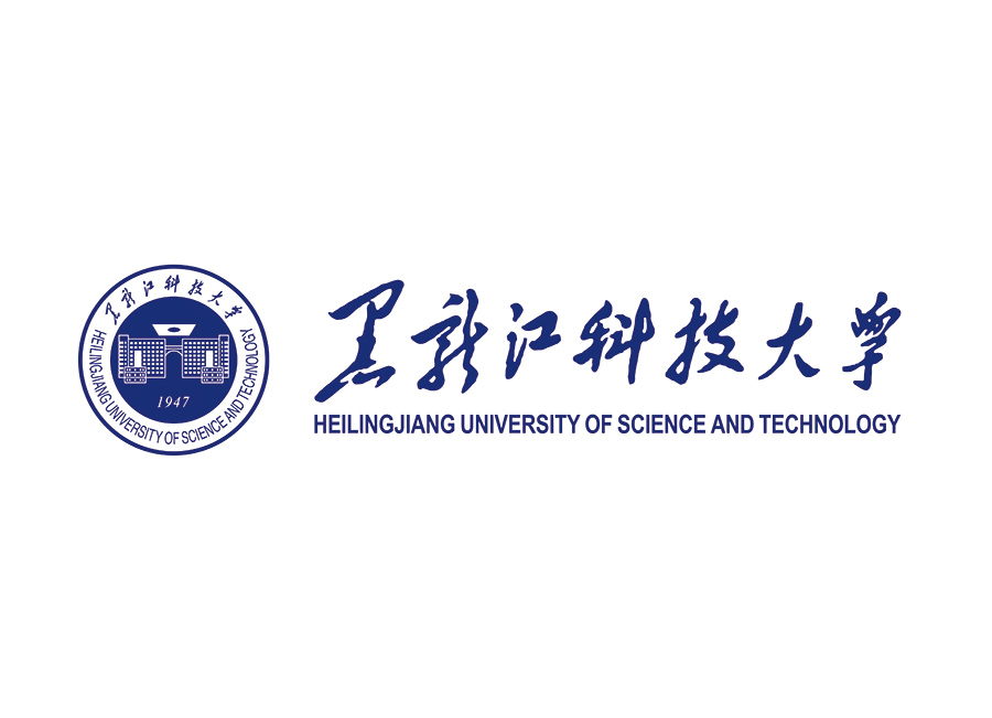 黑龙江科技大学校徽标志矢量图
