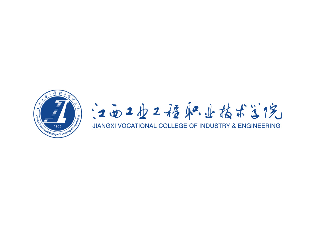 江西工业工程职业技术学院校徽标志矢量图