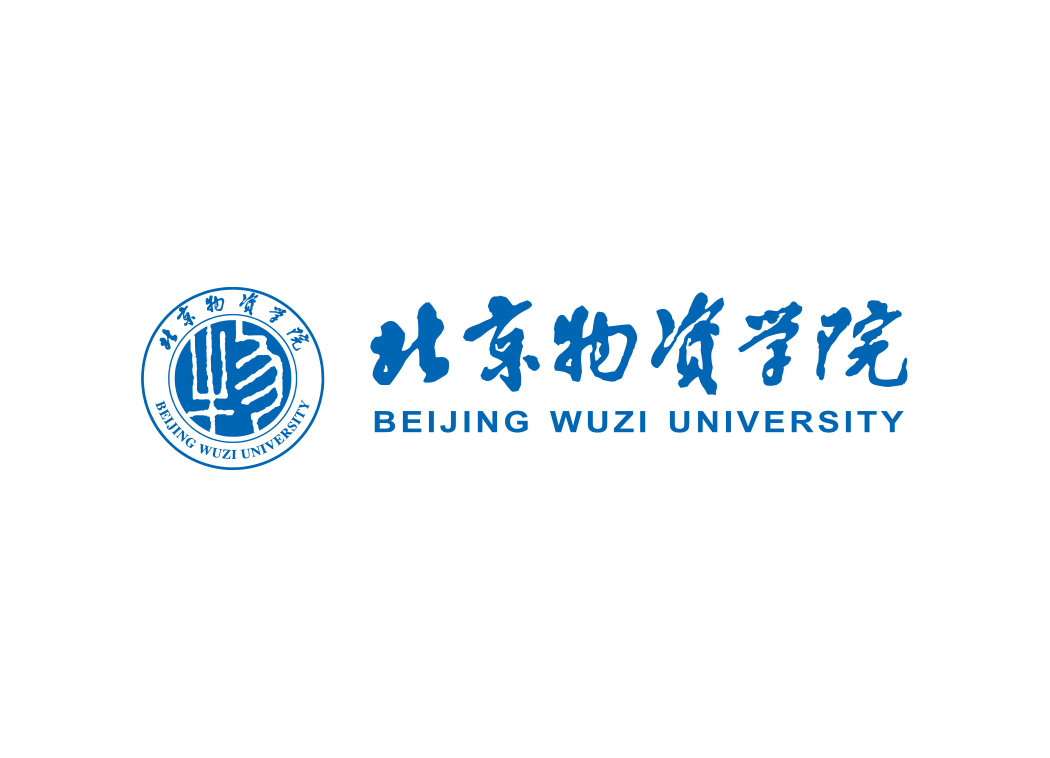 北京物资学院校徽标志矢量图