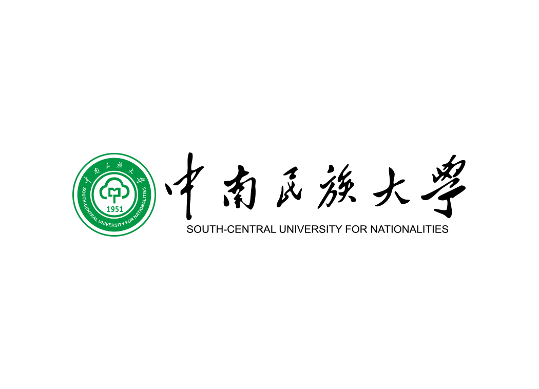 中南民族大学校徽标志矢量图